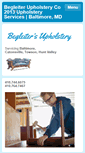 Mobile Screenshot of begleiterupholstery.com