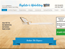 Tablet Screenshot of begleiterupholstery.com